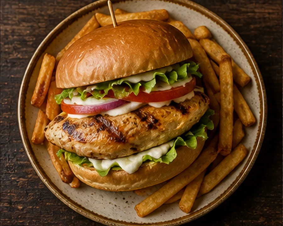 O'Hara's Pub menu item: BBQ Chicken Sandwich on a roll
